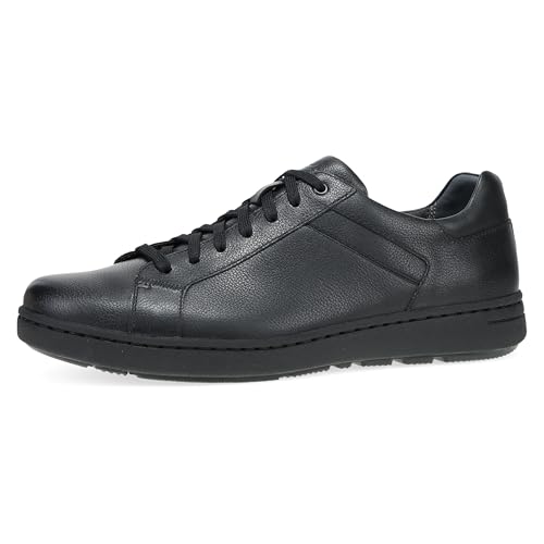 Dansko Timothy Stylish Slip-On Sneaker for Men - Supportive and Stable Footbed for All-Day Comfort - Wipe-Clean Leathers and Slip-Resistant Rubber Outsoles Black Waterproof 13.5-14 M US
