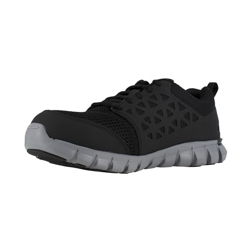 Reebok Work Men's Sublite Cushion Alloy Toe Comfort Athletic Shoe Black - 11 Medium