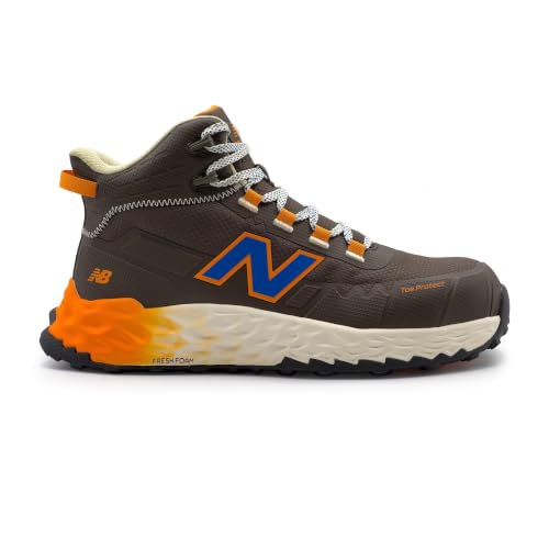 New Balance Fresh Foam Cremorne Composite Toe Safety Shoes for Men - Non Slip, Electrical Hazard - Brown, Mid