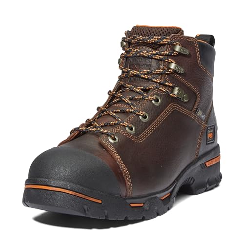 Timberland PRO Men's Endurance 6 Inch Steel Safety Toe Puncture Resistant Industrial Work Boot, Briar Brown, 10 M