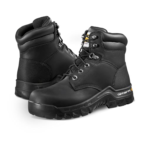 Carhartt Women's Rugged Flex 6" Comp Toe Work Boot, Black, 6.5 M
