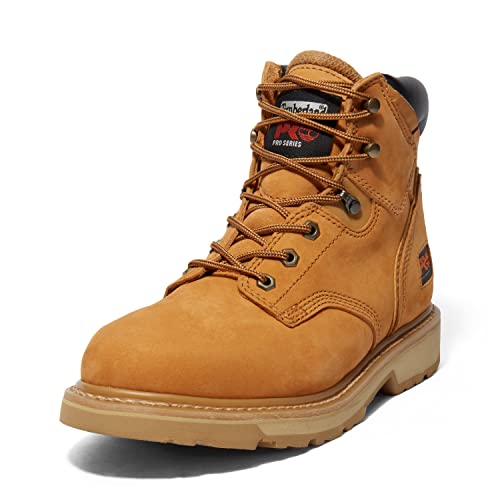 Timberland PRO Men's Pit Boss 6 Inch Steel Safety Toe Industrial Work Boot, Wheat-2024 New, 9
