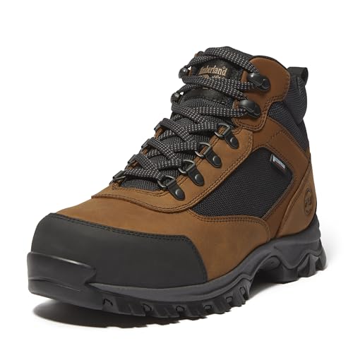 Timberland PRO Men's Keele Ridge Steel Safety Toe Waterproof Industrial Hiker Work Boot, Brown/Black, 10.5M US