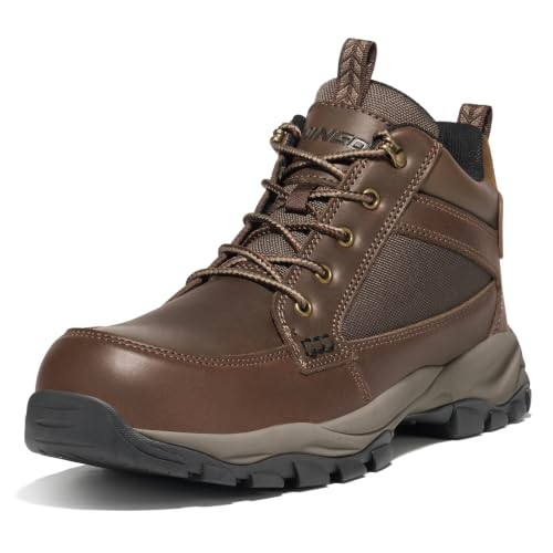 NINGO Composite Toe Work Boots for Men, Water & Slip Resistant Work Shoes